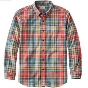 L. L. Bean Men's Scotch Plaid Flannel Shirt, Traditional Fit